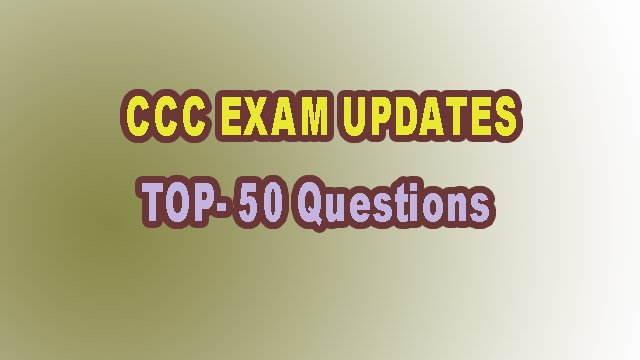 CCC Questions